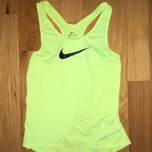 Nike training top. Neon yellow